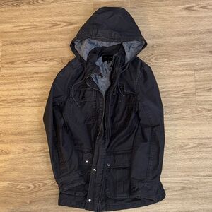 Men's Banana Republic Black Hooded Jacket